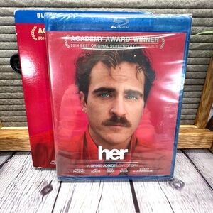 DVD + BLU-RAY -her /Joaquin Phoenix,Amy Adams/Scarlett Johansson-NEW IN PACKAGE